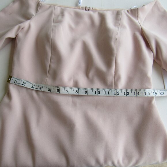 Calvin Klein Women's Solid Off The Shoulder Neckline Short Sleeves Sheath Dress - Picture 10 of 14